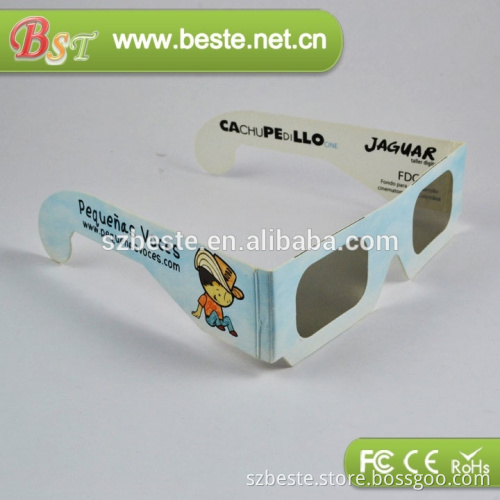 4c printing linear polarised disposable paper glasses